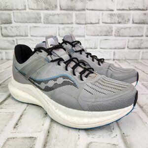 Saucony Tempus Men's Sz 10.5 Wide Gray Athletic Lightweight Running Sneaker Shoe